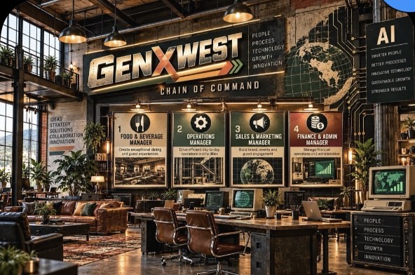 GenXWest retro-tech command centre