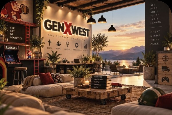 GenXWest loft with sunset view, arcade and lounge